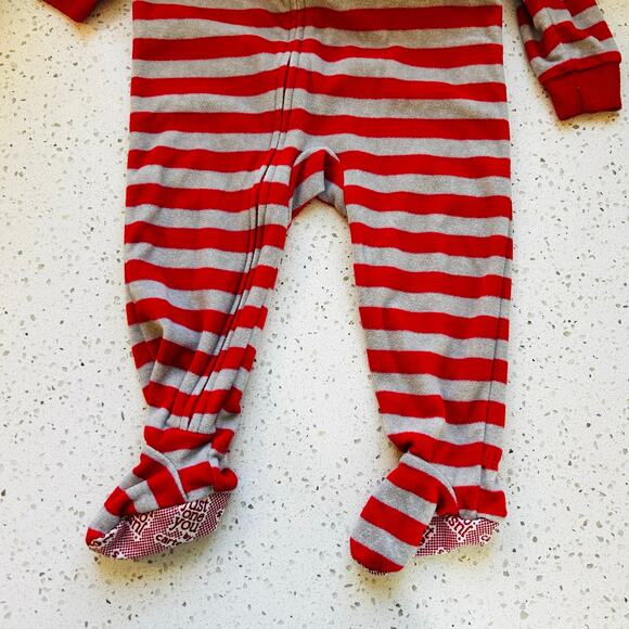 3/$12 18 Month Santa Fleece Footed Pajamas - Picture 5 of 6